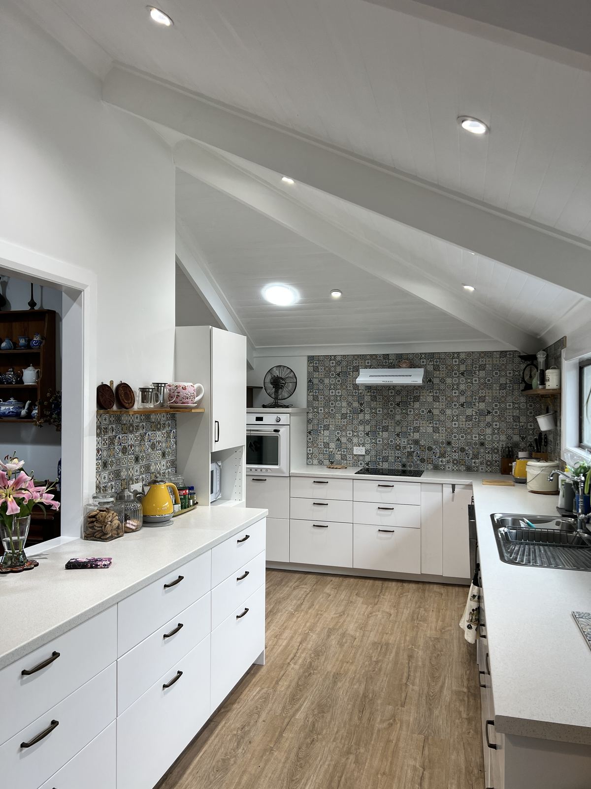 Kitchen downlight installation